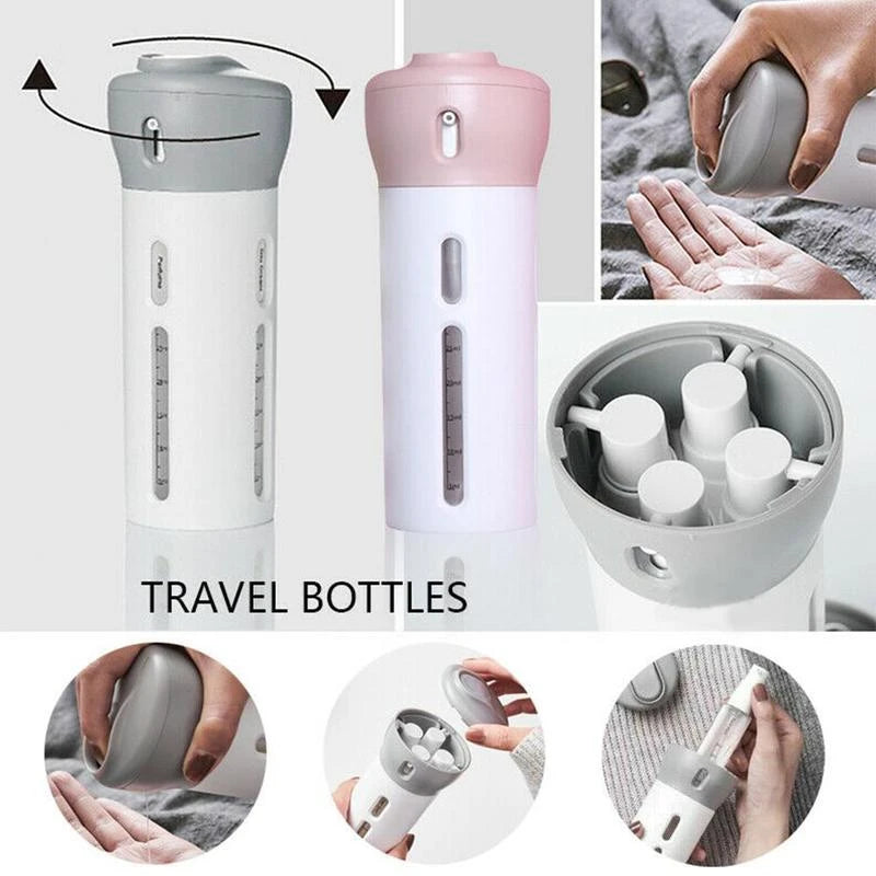 Dispenser Shampoo/Condicionador 4 em 1 Gel de Viagem